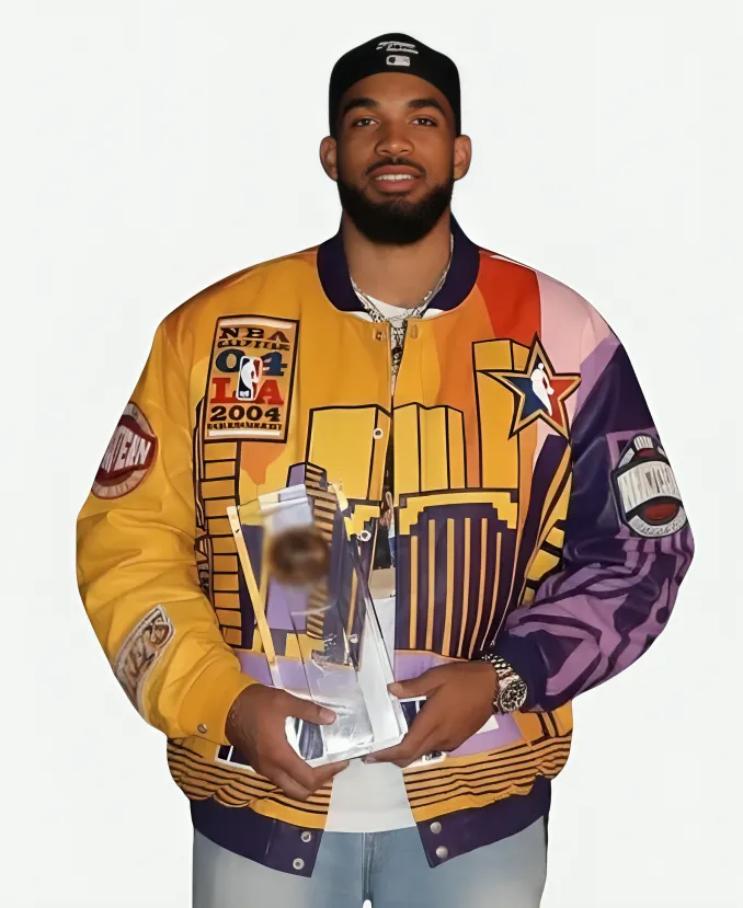Karl Towns Jeff Hamilton 2004 Leather Jacket