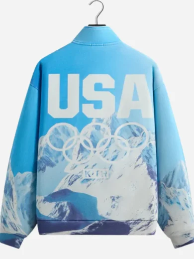 Winter Mountain Kith Team USA Sky Blue Sweatshirt