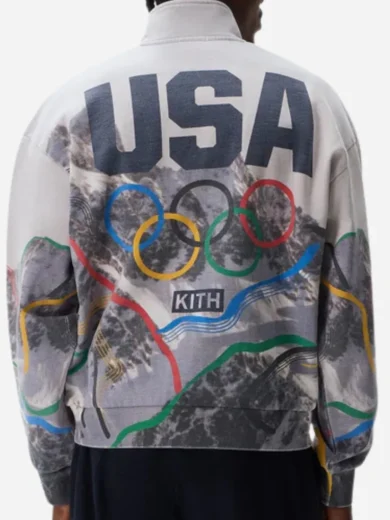 Kith Team USA Winter Mountain White Sweatshirt