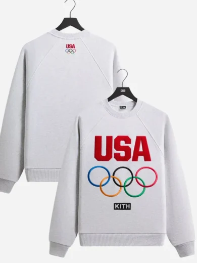Kith for Team USA Heather Grey Crewneck