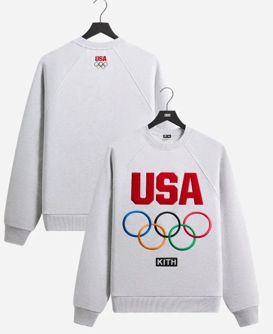 Kith for Team USA Heather Grey Crewneck