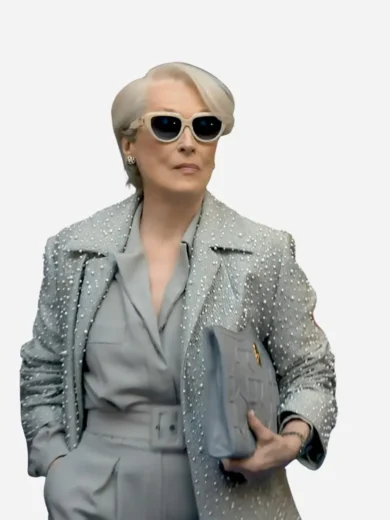 Miranda Priestly The Devil Wears Prada 2 Embellished Coat