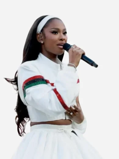 Coco Jones Super Bowl LX Jacket