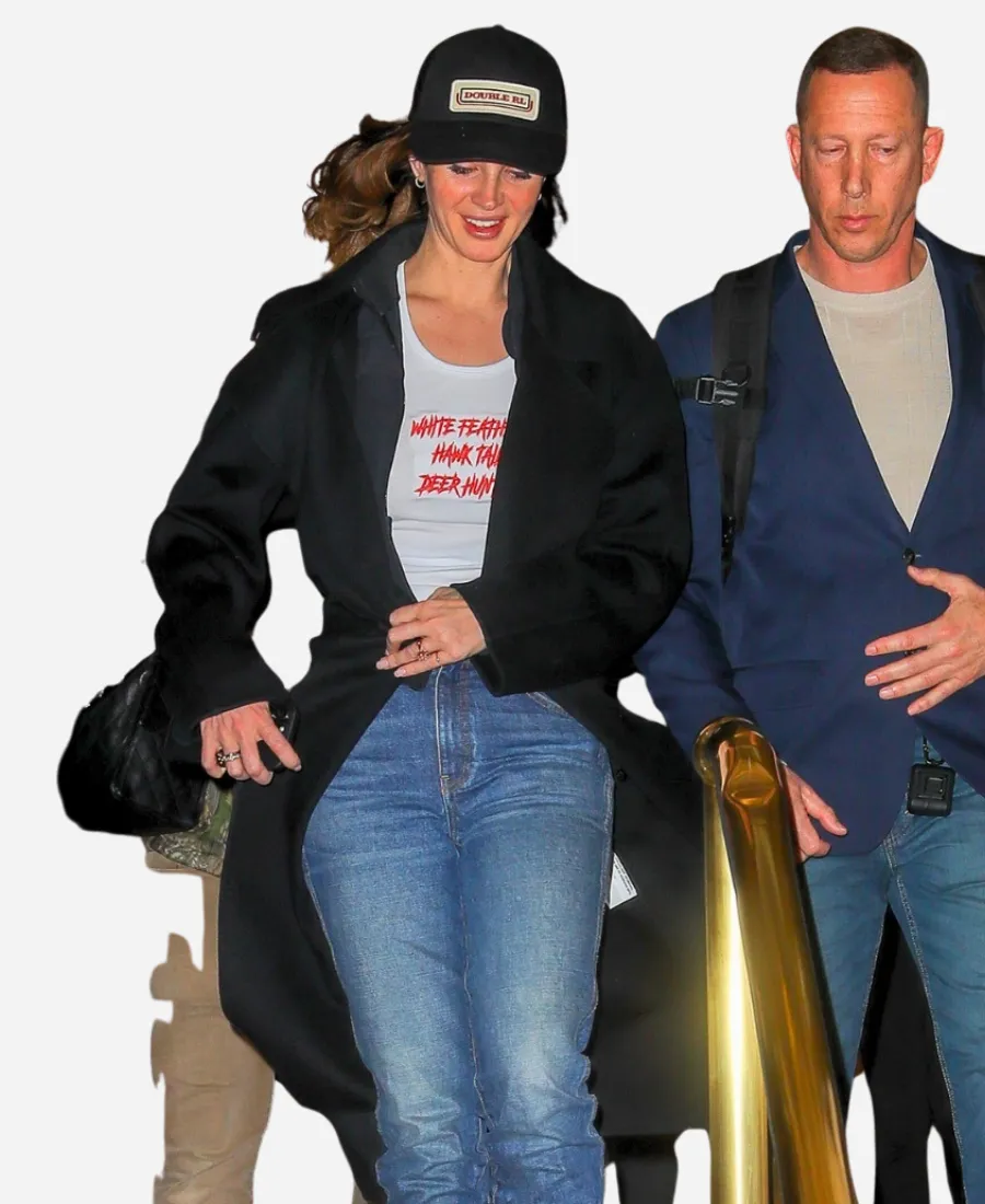 Lana Del Rey 2026 NYC Black Coat