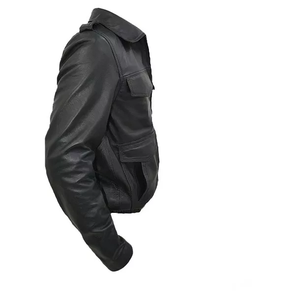 German Military Surplus Police Leather Jacket