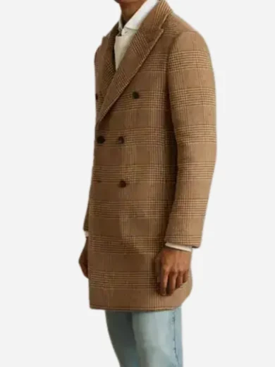 Ryan Eggold My Secret Santa Wool Overcoat