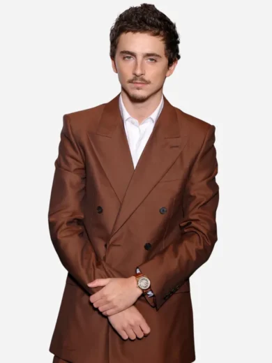 Timothée Chalamet 2026 Brown Suit
