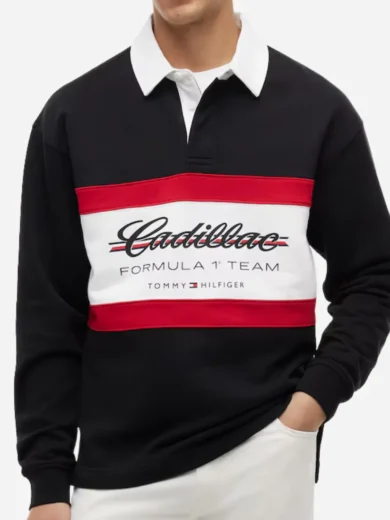 Tommy Hilfiger x Cadillac F1 Team Long Sleeve Rugby Polo Shirt