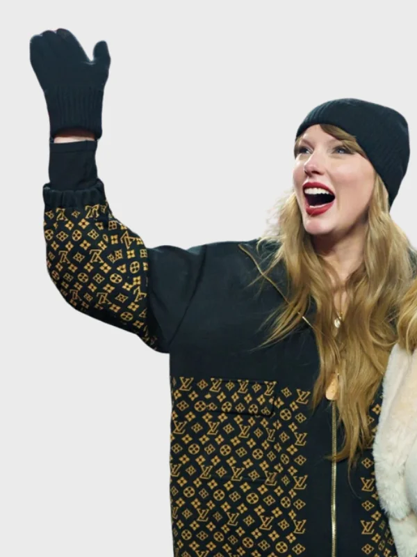 Taylor Swift Louis Vuitton Monogram Jacquard Knit Jacket