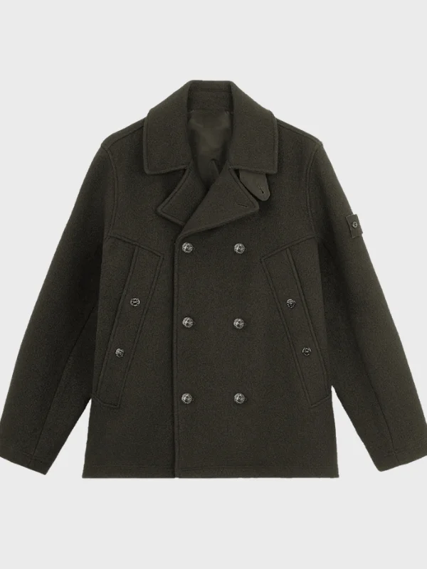 NYC David Harbour Maya Hawke’s Wedding Green Coat