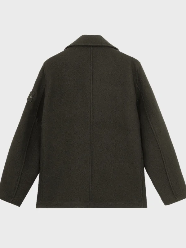 NYC David Harbour Maya Hawke’s Wedding Green Coat