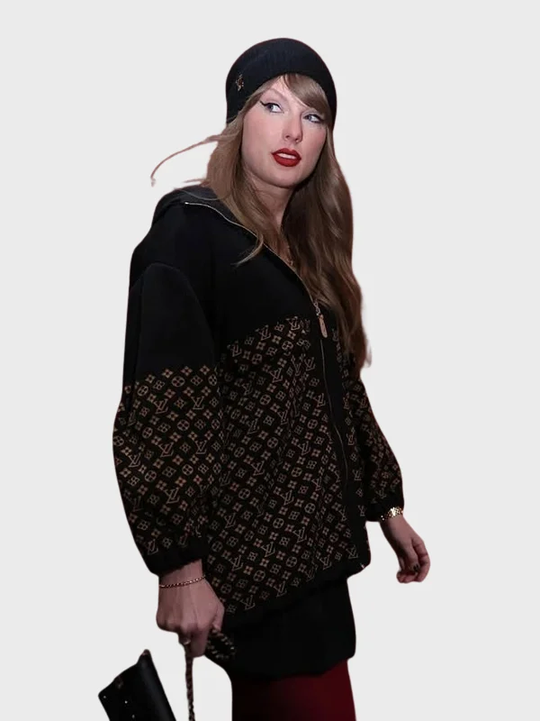 Taylor Swift Louis Vuitton Monogram Jacquard Knit Jacket