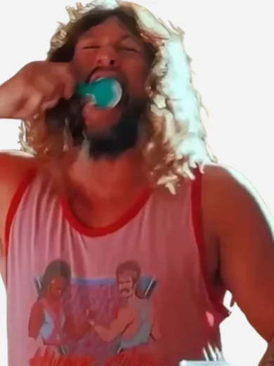 Jason Momoa A Minecraft Movie Pink Tank Top